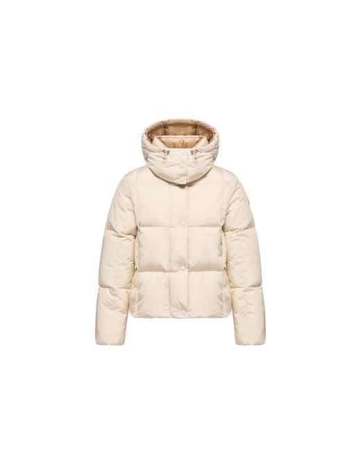 Moncler Natural Moncler Castlenew Hooded Down Jacket