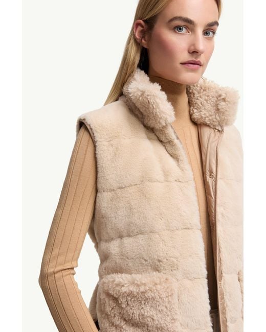 Moncler Natural Joui Teddy Down Gilet