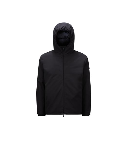 Moncler Black Polset Hooded Short Down Jacket for men