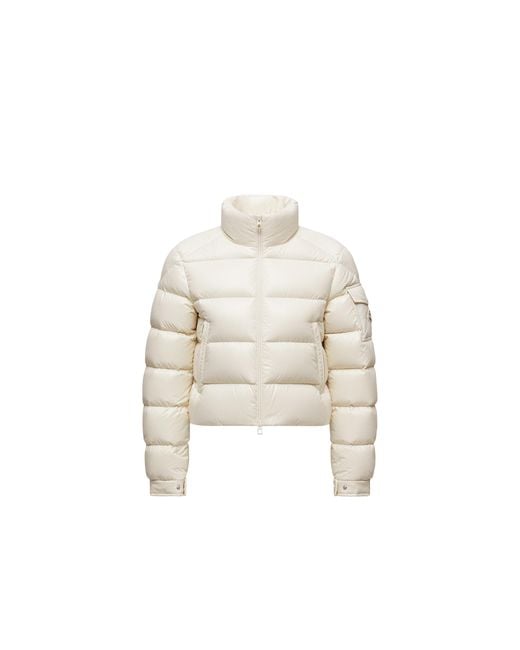 Moncler White Petra Short Down Jacket