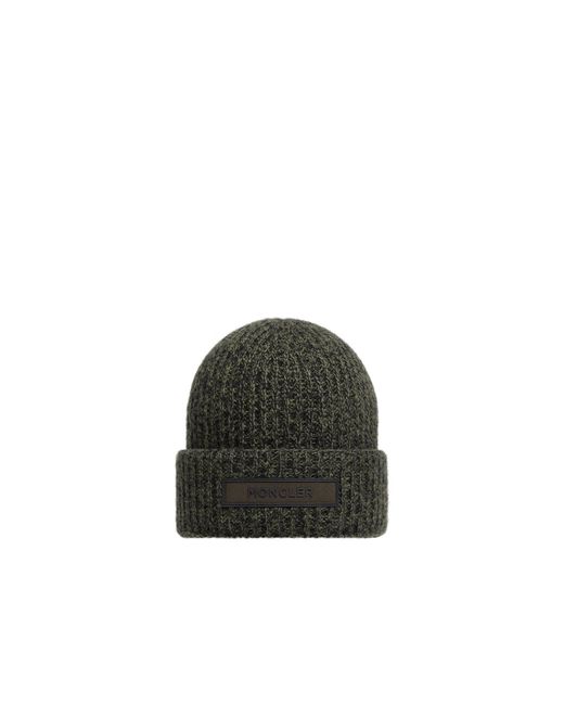 Gorro De Lana Mouliné Y Cachemira, Hombre, Talla Moncler de hombre de color Green