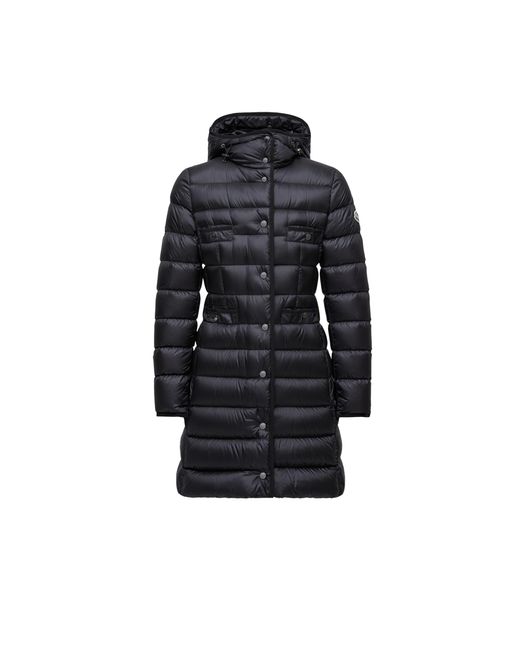 Moncler Black Moncler Hirma Hooded Long Down Jacket