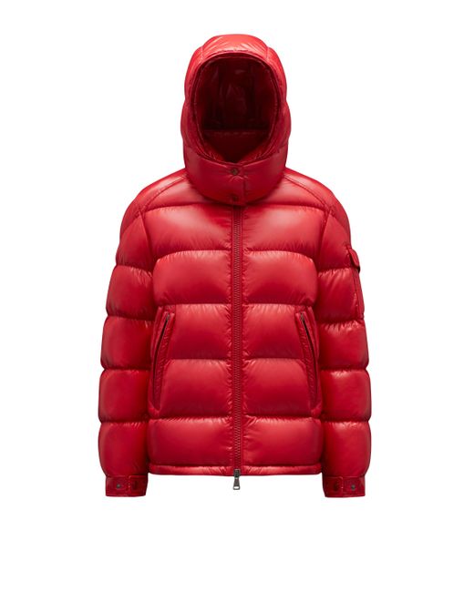 Moncler Red Maire Short Down Jacket
