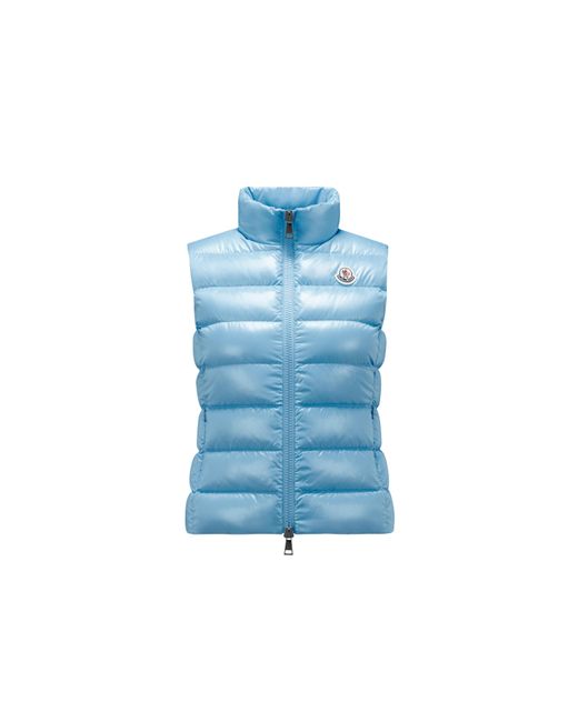 Moncler Ghany Down Vest in Blue | Lyst