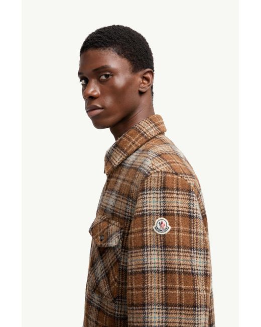 メンズ Moncler シャツジャケット Brown