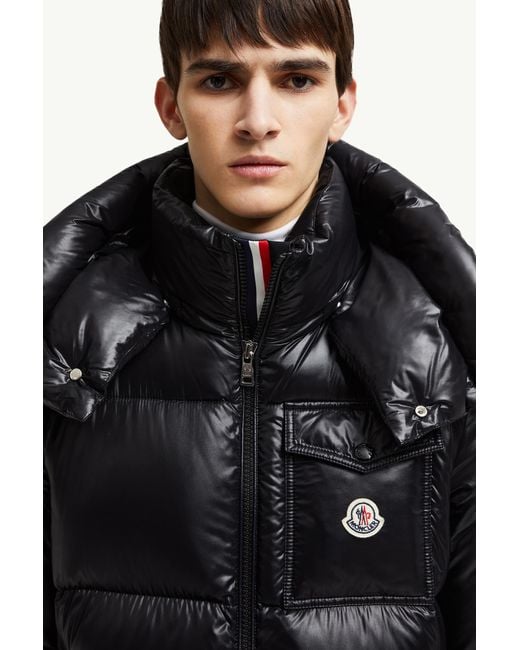 メンズ Moncler Montbeliard ショートダウンジャケット Black