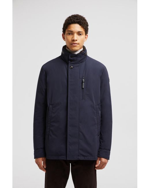 Moncler Blue Aquaflect Down Hooded Parka Jacket for men