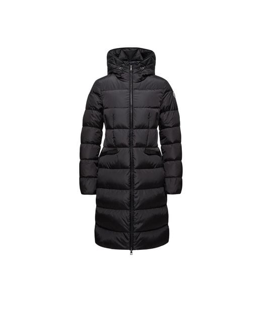 Moncler Black Moncler Avocette Hooded Long Down Jacket