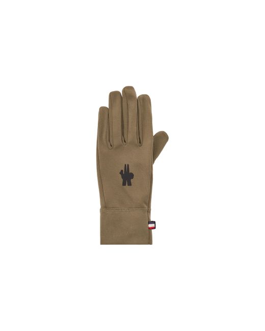 3 MONCLER GRENOBLE Natural Jersey Gloves for men