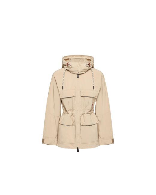 Moncler Natural Moncler Lerozel Hooded Field Jacket
