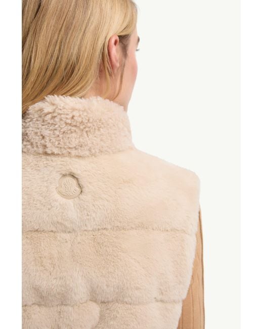 Moncler Natural Joui Teddy Down Gilet