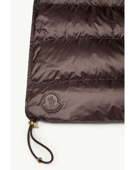 Peto Efecto Peluche Con Capucha Y Relleno De Plumón, Mujer, Talla Moncler de color Brown