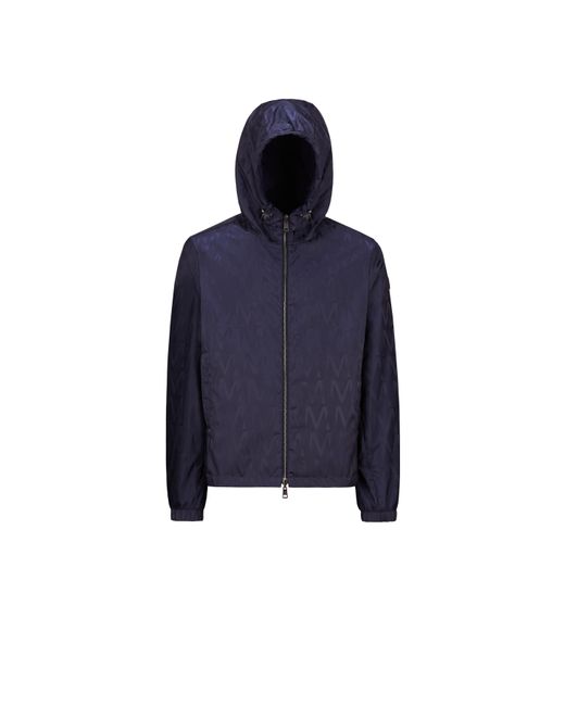 Moncler Blue Lepontine Reversible Hooded Jacket for men