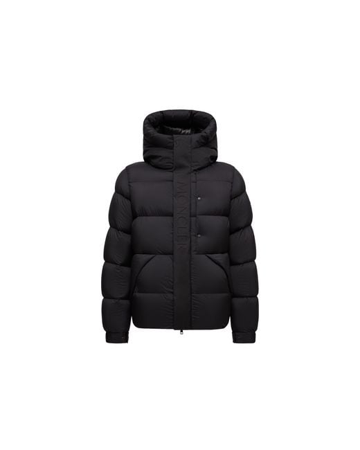 Moncler Black Moncler Madeira Hooded Short Down Jacket for men