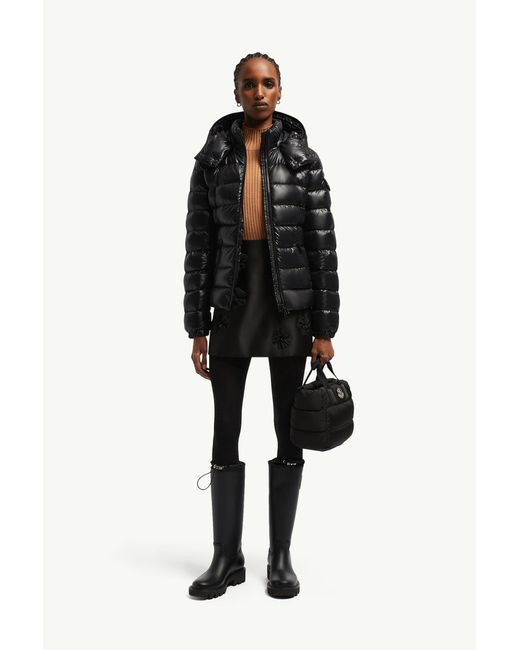 Moncler Black Bady Kurze Daunenjacke Mit Kapuze, Damen, Größe