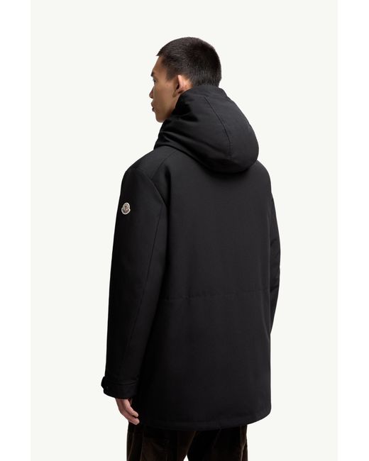 Moncler Livradois Kurze Daunenjacke Mit Kapuze, Herren, Größe in Black für Herren