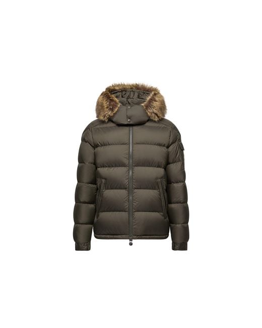 Moncler Green Moncler Mayaf Hooded Short Down Jacket for men