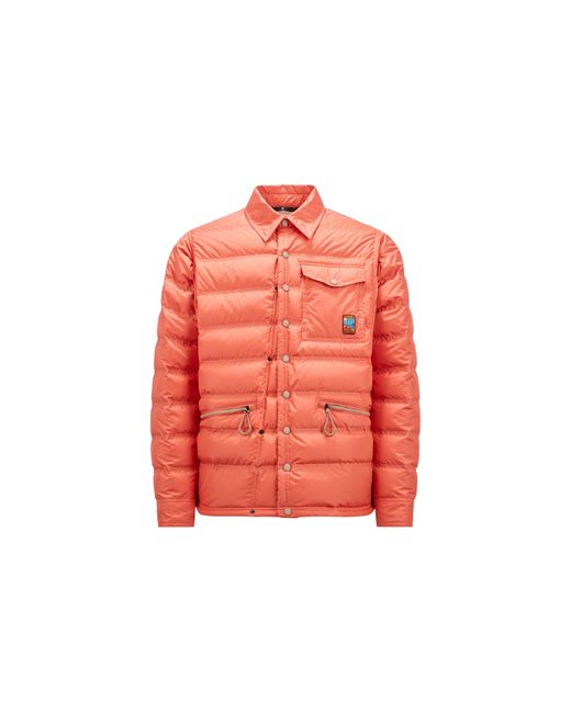 3 MONCLER GRENOBLE Red Lavachey Down Shacket for men