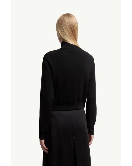 Cárdigan Con Cremallera De Lana Acolchada, Mujer, Talla Moncler de color Black
