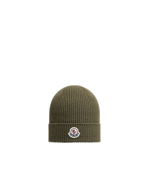 Moncler Green Moncler Wool Beanie for men