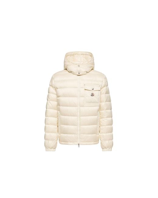 Moncler Natural Moncler Verith Hooded Short Down Jacket for men