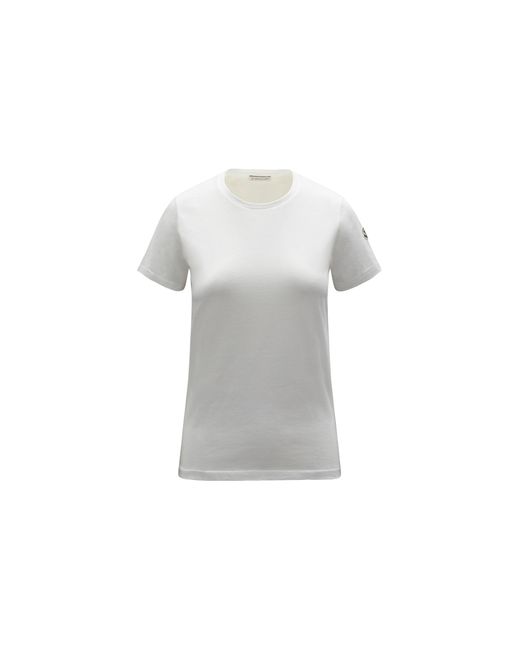 Moncler Gray Logo Patch Cotton Jersey T-Shirt