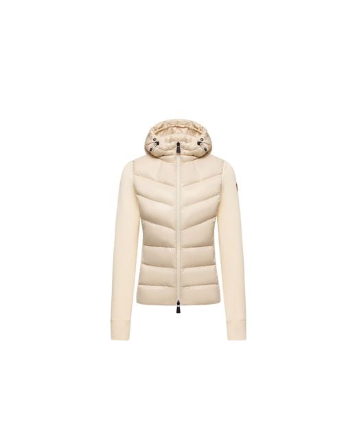 Felpa Imbottita di Moncler in Natural