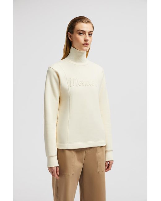Moncler embroidered logo sweatshirt hotsell