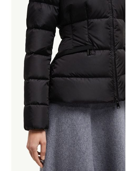 Moncler Black Avoce Hooded Short Down Jacket