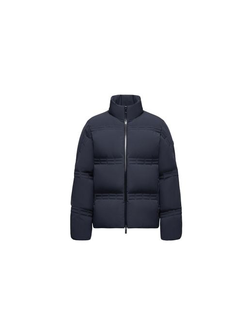 Moncler x A$AP ROCKY Blue Moncler Rally Short Down Jacket for men