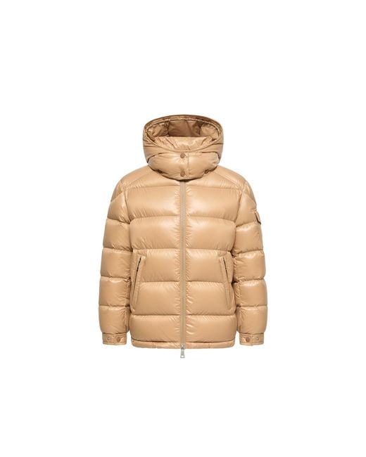 Moncler Natural Moncler Maire Hooded Short Down Jacket