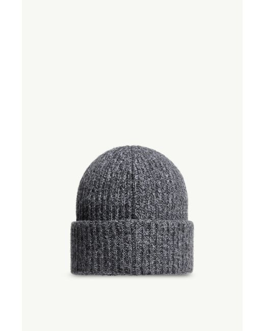 Gorro De Lana Mouliné Y Cachemira, Hombre, Talla Moncler de hombre de color Gray