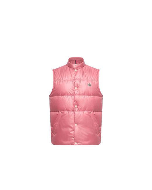 Moncler Pink Moncler Restigo Down Vest for men