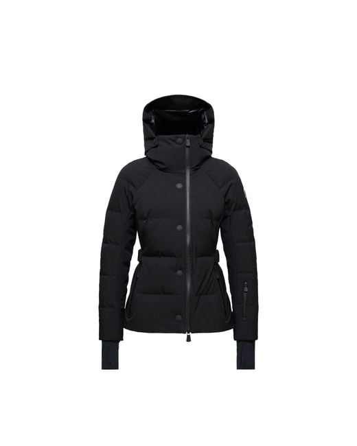 Moncler Black Guyane Daunen-Skijacke Mit Kapuze, Größe