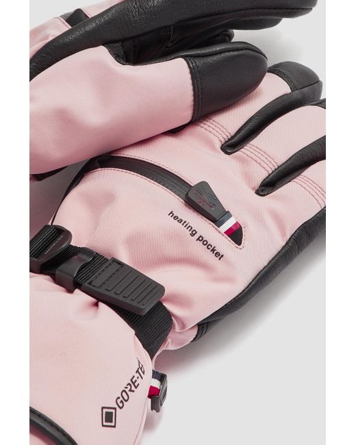 3 MONCLER GRENOBLE Pink Padded Gloves