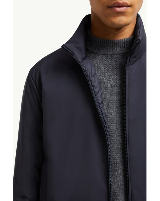 Moncler Blue Luserna Short Down Jacket for men