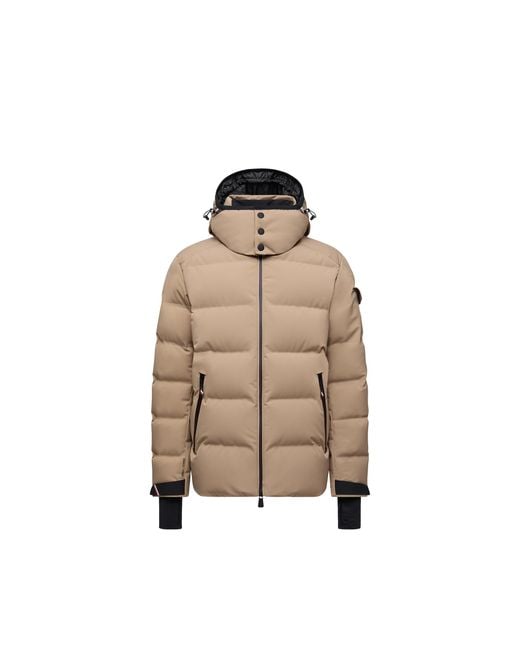 Moncler Natural Moncler Montgetech Hooded Insulated Ski Jacket for men