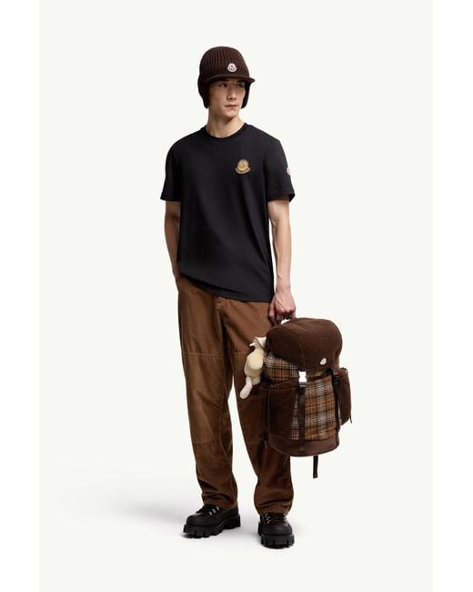 Camiseta De Algodón Con Logotipo Mon Duck, Hombre, Talla Moncler de hombre de color Black