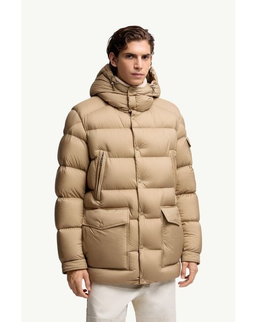 Moncler Natural Bretagne Hooded Short Down Jacket for men