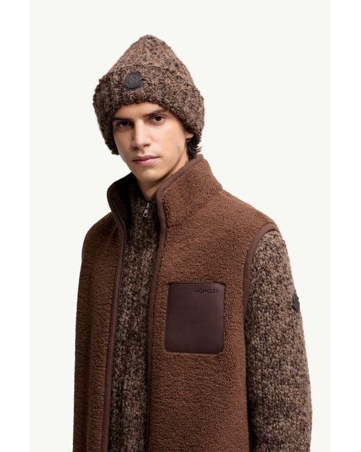 Gorro De Mezcla De Lana Y Alpaca, Hombre, Talla Moncler de hombre de color Brown