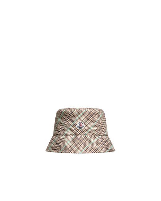 Moncler Gray Moncler Checked Bucket Hat