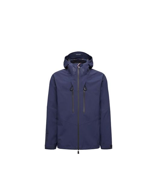 Moncler Blue Orden Hooded Shell Jacket for men