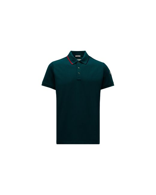 Polo con logotipo Moncler de hombre de color Verde | Lyst