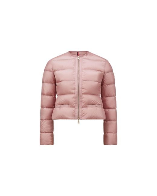 Moncler Pink Laurine Short Down Jacket