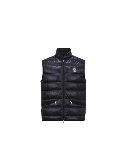 Moncler Blue Moncler Gui Packable Down Gilet for men