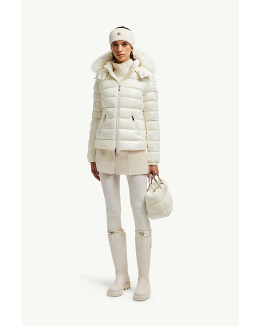Doudoune Courte À Capuche En Matière Synthétique Badyf Moncler en coloris White