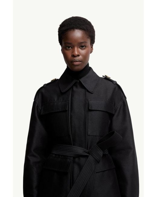 Moncler Black Essalois Hooded Down Field Jacket