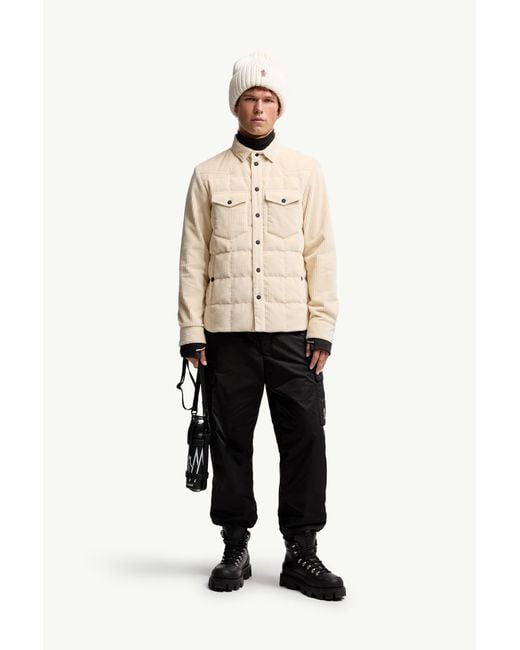 メンズ Moncler Geltダウンシャツジャケット Natural