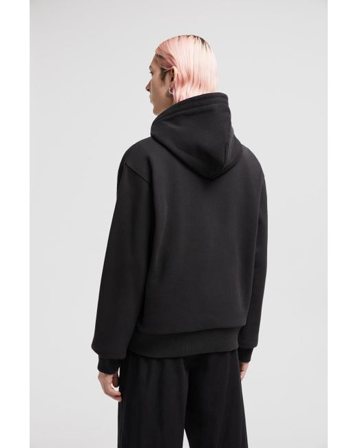 Moncler Reversible Cotton Zip-Up Hoodie in Black for Men | Lyst