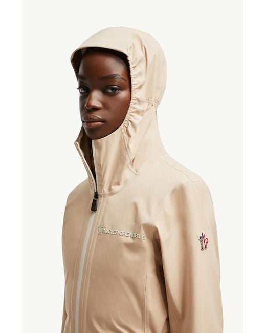 Moncler Natural Valles Hooded Shell Jacket